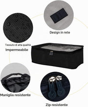 Carica l'immagine nel visualizzatore di Gallery, BillyBath Set di organizer per valigie, 8 in 1, organizer da viaggio, per vestiti, scarpe, cosmetici, colore grigio