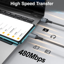 Carica l'immagine nel visualizzatore di Gallery, SIZUKA Cavo Micro USB 2Pezzi 1M，Cavo USB Micro USB Dati E Ricarica Rapida
