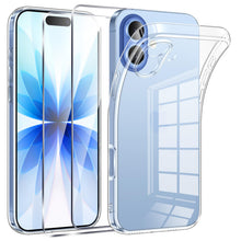 Carica l'immagine nel visualizzatore di Gallery, Phoona Cover per iPhone 17 Custodia con 2 Pezzi Pellicola Vetro Temperato,Ultra Sottile Trasparente Silicone Protettiva 