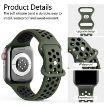 Carica l'immagine nel visualizzatore di Gallery, Meliya Cinturino per Apple Watch 45mm 44mm 46mm 49mm 42mm 41mm 40mm 38mm, Cinturino in Silicone per iWatch Series 10 9 8