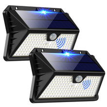 Carica l'immagine nel visualizzatore di Gallery, Luce Solare LED Esterno, Faretto LED da Esterno con Sensore di Movimento, 185 LED/ 3 Modos Lampada Solare da Esterno, IP