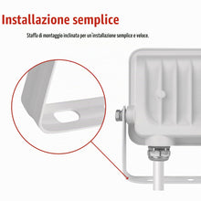 Carica l'immagine nel visualizzatore di Gallery, EMOS - Faretto LED in alluminio GLARO 10 W - Proiettore impermeabile IP65 per ambienti umidi ed esterni - Super luminoso