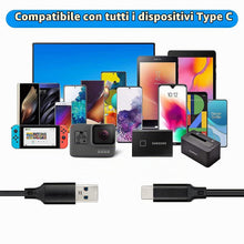 Carica l'immagine nel visualizzatore di Gallery, PremiumCord Cavo di Collegamento USB 3.2 Gen 2, Cavo Dati Superspeed Fino a 10 Gbit/s, Cavo di Ricarica Fino a 3 A, Pote