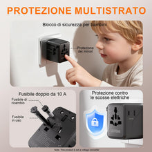 Carica l'immagine nel visualizzatore di Gallery, GRIFEMA Adattatore universale da viaggio 6 in 1