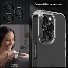 Carica l'immagine nel visualizzatore di Gallery, imluckies Pellicola Fotocamera per iPhone 15 Pro/iPhone 15 Pro Max, 9H Vetro Temperato &amp; Anello Individuale in Metallo A