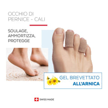 Carica l'immagine nel visualizzatore di Gallery, PODERM - PROTEZIONE TUBOLARE IN GEL DI ARNICA BREVETTATA PER CALLI E OCCHI DI PERNICE - Sollievo dal Dolore - Prevenzion