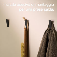Carica l'immagine nel visualizzatore di Gallery, Designfabrik Hamburg Ganci adesivi | 4 pz | Nero | senza forare