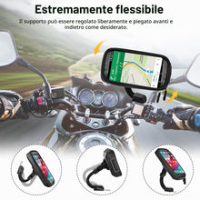 Carica l'immagine nel visualizzatore di Gallery, ENOENO Supporto Moto Smartphone Impermeabile 360 Gradi Supporto Cellulare Moto con Copertura per Pioggia Porta Cellulare