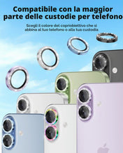 Carica l'immagine nel visualizzatore di Gallery, CloudValley Pellicola Protettiva Per Obiettivo Della Fotocamera Con Glitter Per iPhone 17, Vetro Temperato HD Antigraffi