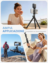 Carica l'immagine nel visualizzatore di Gallery, Lamicall Treppiede Smartphone, Mini Treppiede Portatile - [Ultraleggero]
