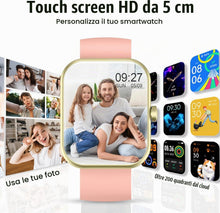Carica l'immagine nel visualizzatore di Gallery, 2026 Nuovo Smartwatch Uomo Donna, 100+ Sportive Fitness Tracker con Sonno Contapassi Cardiofrequenzimetro, 1.96" Smartwa