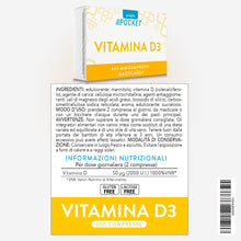 Carica l'immagine nel visualizzatore di Gallery, Vitamina D3 2000 UI (50 mcg) PiùLife, 600 Mini Compresse