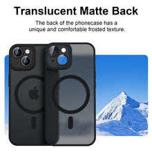 Carica l'immagine nel visualizzatore di Gallery, YLK Cover Magnetic per iPhone 13, Custodia Protettiva Completa con Magsafe,Traslucida Opaca Posteriore Sottile Antiurto 
