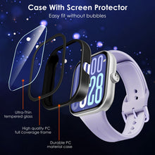 Carica l'immagine nel visualizzatore di Gallery, iVoler 3 Pezzi Cover con Vetro Temperato per Xiaomi Redmi Watch 5 / Redmi Watch 4, Copertura Completa Custodia Rigida PC