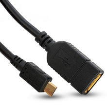 Carica l'immagine nel visualizzatore di Gallery, BIGtec - Cavo dati USB OTG ad alta velocità, lunghezza 11 cm, adattatore con mini connettore di tipo B per prese di tipo
