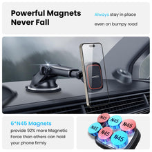 Carica l'immagine nel visualizzatore di Gallery, APPS2Car Supporto Cellulare Auto Magnetico, Universale del Cruscotto/Parabrezza Ventosa con Braccio Telescopico Regolabi