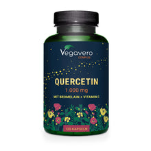 Carica l'immagine nel visualizzatore di Gallery, Quercetina Complex | 1000mg | Sophora Japonica | Con Bromelina, Vitamina C e Pepe Nero | Integratore di Flavonoidi | Alt