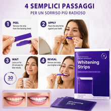 Carica l'immagine nel visualizzatore di Gallery, Strisce Sbiancanti per Denti, 14 Strisce per Uno Sbiancamento Rapido, Sicure per Lo Smalto Dentale Denti Bianchi