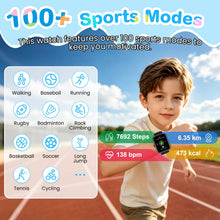 Carica l'immagine nel visualizzatore di Gallery, Orologio Intelligente Smartwatch Bambini, Fitness Tracker per Bambino 5-16