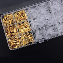 Carica l'immagine nel visualizzatore di Gallery, MMOBIEL 480 pz Assortimento di connettori a forcella Morsettiere a crimpare per cavi con guaine isolanti per cablaggio e
