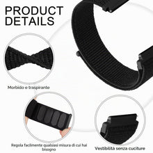 Carica l'immagine nel visualizzatore di Gallery, GIOPUEY Nylon Cinturini Compatibile con Garmin Forerunner 165, 20mm Traspirante Sport Loop Cinturino in Morbido Nylon In