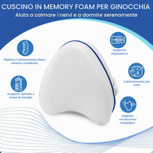 Carica l'immagine nel visualizzatore di Gallery, Cuscino per ginocchia per chi dorme sul fianco, cuscino ortopedico per gambe per dormire senza dolore, cuscino ergonomic