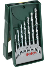 Carica l'immagine nel visualizzatore di Gallery, Bosch 7 pz. Set di punte per muratura Mini-X-Line (per muratura, Ø 3-8 mm, accessori trapano avvitatore)