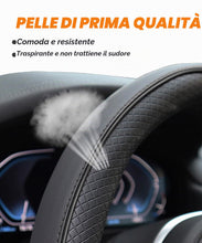 Carica l'immagine nel visualizzatore di Gallery, Flaconi Copri Volante per Auto,Coprivolante Auto,Accessori Autos Interno,Coprivolante in Finta Pelle,Copri Sterzo Traspi
