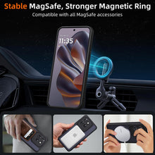 Carica l'immagine nel visualizzatore di Gallery, per Motorola Edge 50 Neo/Motorola S50 Cover Compatibile con MagSafe con 2 Pezzi Vetro Temperato,Custodia Magnetica Trasl