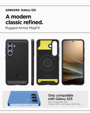 Carica l'immagine nel visualizzatore di Gallery, Spigen Cover Rugged Armor MagFit per Samsung Samsung Galaxy S25