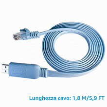 Carica l'immagine nel visualizzatore di Gallery, DSD TECH SH-RJ45P Cavo da USB a console con chip PL2303GT per router Cisco Switch 1.8M / 5.9FT