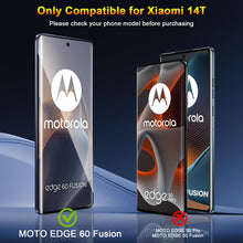 Carica l'immagine nel visualizzatore di Gallery, QULLOO Vetro Temperato per Motorola Moto Edge 60 / Edge 60 Fusion, 2 Pezzi Pellicola Vetro Protettiva e 2 Pezzi Pellicol