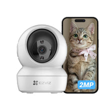 Carica l'immagine nel visualizzatore di Gallery, EZVIZ C6N Telecamera Wi-Fi Interno 1080p Videocamera Sorveglianza Interno Pan/Tilt/Zoom Compatibile con Alexa, Rotazione