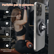 Carica l'immagine nel visualizzatore di Gallery, A2C Supporto magnetico per telefono da palestra interamente in metallo per MagSafe, regalo essenziale per allenamento di