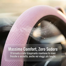 Carica l'immagine nel visualizzatore di Gallery, Coprivolante Auto con Orecchie da Gatto, 1 Pezzo Fodera Antiscivolo in Tessuto, Design 3D per Donna, Traspirante e Antis