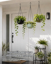 Carica l'immagine nel visualizzatore di Gallery, Bamworld Set di 3 Catenelle da 45 cm Nere per Sospensione, per Vasi da Appendere, Portavasi da Interno e Portapiante, Us