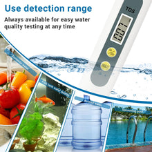 Carica l'immagine nel visualizzatore di Gallery, Tester qualità Acqua, Water Electrolysis Test Penna, TDS Tester di Acqua 3 in 1, 0-999 PPM, Digitale Misuratore TDS per 