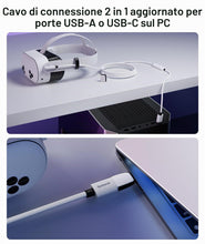 Carica l'immagine nel visualizzatore di Gallery, Syntech VR Cavo Link con Ricarica 5M Compatibile con Meta Quest 3S/Quest 3/Oculus Quest2 Accessori, Cavo Link USB 3.0 co
