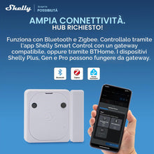 Carica l'immagine nel visualizzatore di Gallery, Shelly BLU Door/Window Mini ZB Bianco - Sensore Porte e Finestre Zigbee