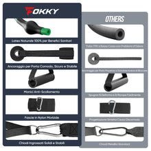 Carica l'immagine nel visualizzatore di Gallery, Fokky Elastici Fitness 150LBS, 5 Livelli di Elastico Palestra per Pilates