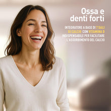 Carica l'immagine nel visualizzatore di Gallery, LongLife® Calcium 750mg | Integratore con 7 sali di calcio e vitamina D 3 naturale | Benessere ossa e denti | 2 mesi di 