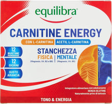 Carica l'immagine nel visualizzatore di Gallery, Equilibra Carnitina con L-Carnitina e Acetil L-Carnitina 200mg, 12 Bustine