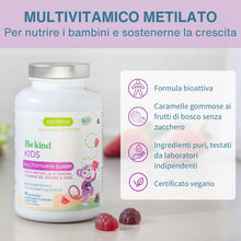 Carica l'immagine nel visualizzatore di Gallery, Igennus Multivitaminico Metilato per Bambini Età 4+, 90 Caramelle Gommose