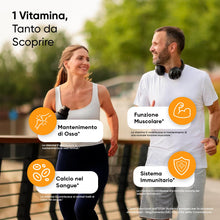 Carica l'immagine nel visualizzatore di Gallery, Vitamina D3 2000 UI Colecalciferolo (50mcg), Vegetariana, 400 Compresse