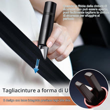 Carica l'immagine nel visualizzatore di Gallery, 2 Pezzi Rompi Vetro Auto Emergenza 2 in 1, Taglia Cinture di Sicurezza e Rompivetro per Auto, con Vetro di Prova Incluso