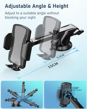 Carica l'immagine nel visualizzatore di Gallery, Hoppac Porta Cellulare Auto, Supporto Telefono Auto Universale Ventosa per Cruscotto e Parabrezza, Rotazione 360 Gradi e