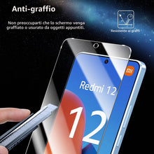 Carica l'immagine nel visualizzatore di Gallery, Coiwxmoi 2 Pezzi Vetro Temperato per Xiaomi Redmi 12 4G/5G, Pellicola Protettiva Durezza 9H Anti-Graffio Anti-impronte S