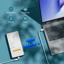 Carica l'immagine nel visualizzatore di Gallery, 1,8M 80W Cavo USB Type C a 90° per OPPO Find X9 Pro X8 N6 Reno 16 15 A7 A6