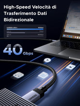 Carica l'immagine nel visualizzatore di Gallery, UGREEN Cavo USB4 GEN4 40Gbps Video 8K@60Hz 240W PD3.1 (1M)