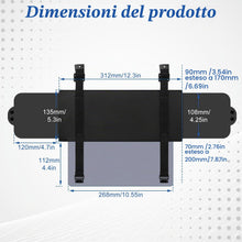 Carica l'immagine nel visualizzatore di Gallery, Estensione per Visiera Parasole per Auto, Visiera Parasole Anti-Abbagliamento per Auto, Protezione Solare per Vetri per 